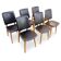 Set of 6 Scandinavian chairs from the 1960s.
