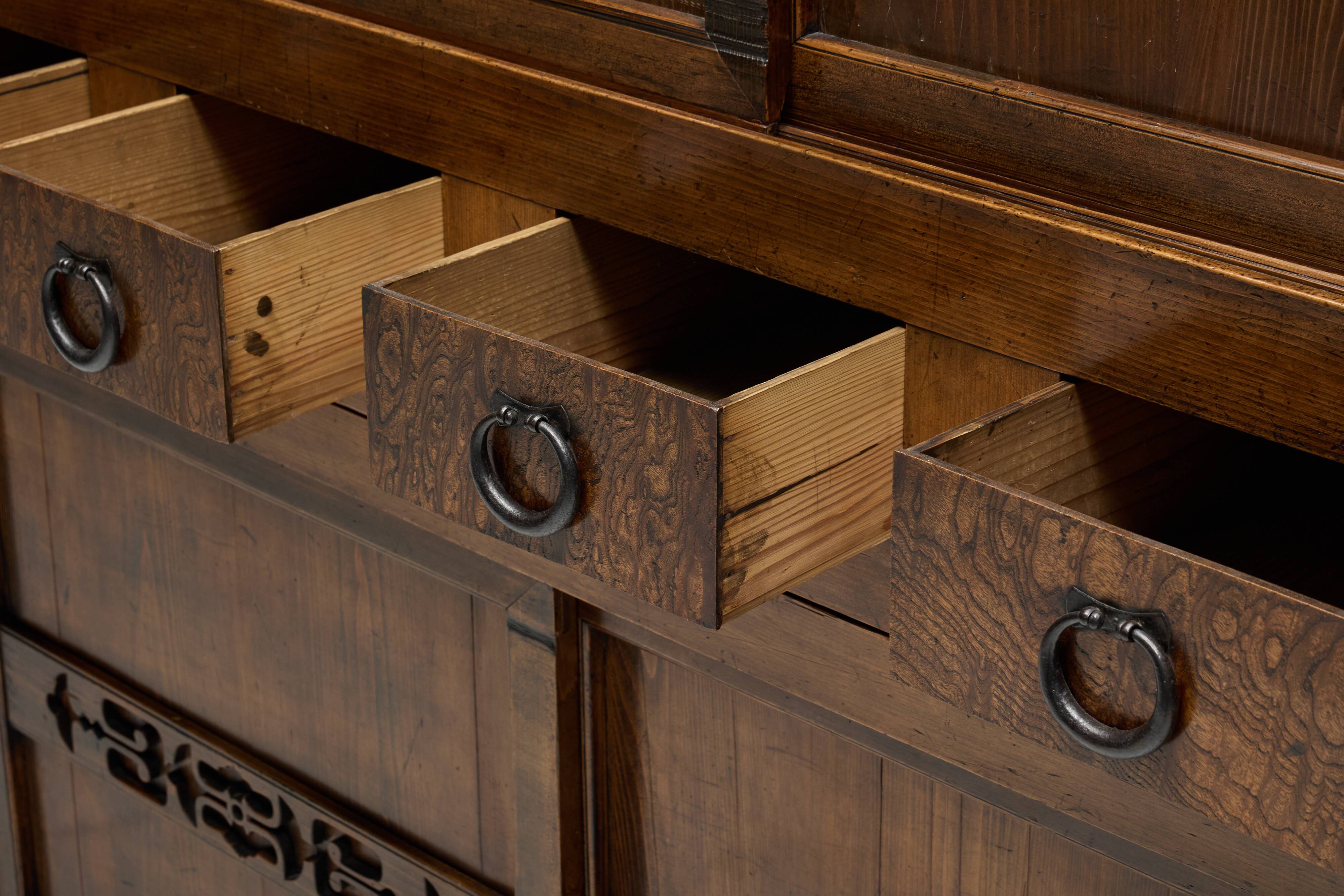 Cabinet japonais Mizuya Tansu, Japon, XIXe siècle