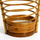 Beautiful rare Italian Mid Century modern bamboo umbrella stand in helix de