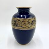 Porcelain cobalt vase, Echt Kobalt, KPM Bavaria, Germany