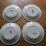 Set of eight talking plates