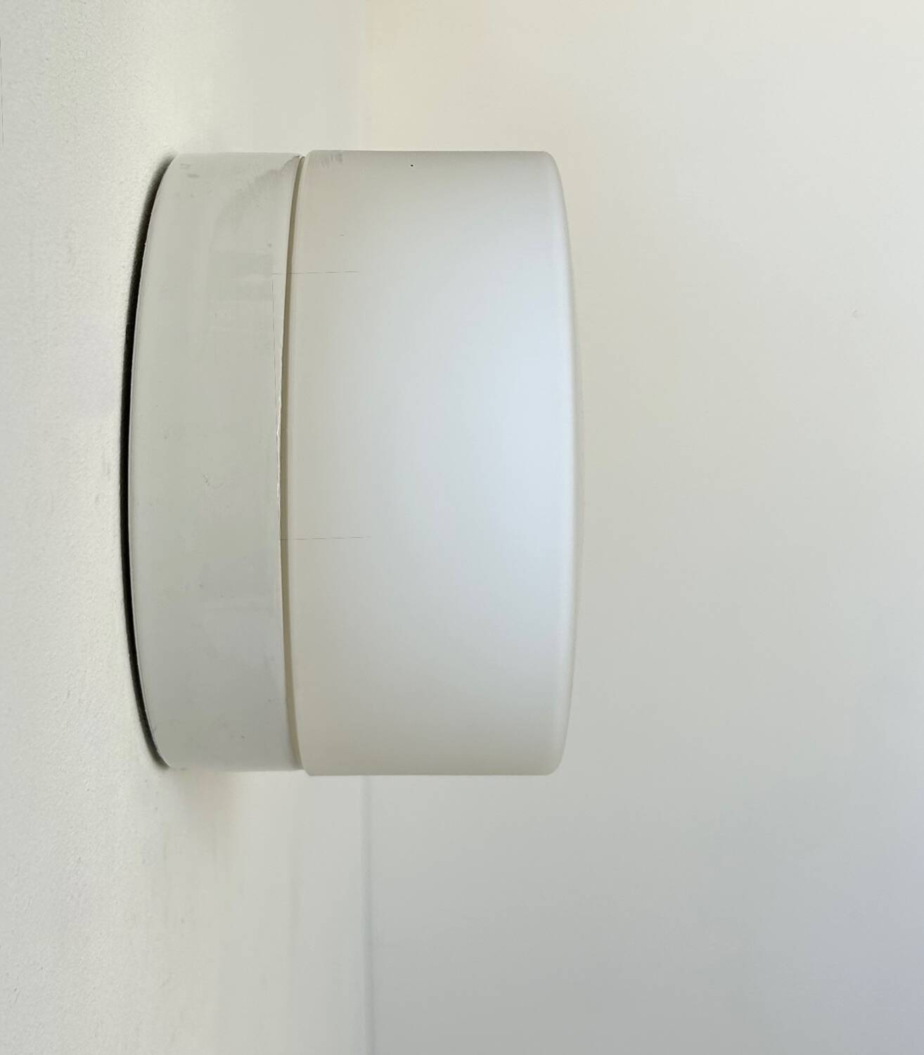 Pair of vintage porcelain and opaline wall lights, France 1970