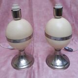 Pair of lamps signed Christian Dior