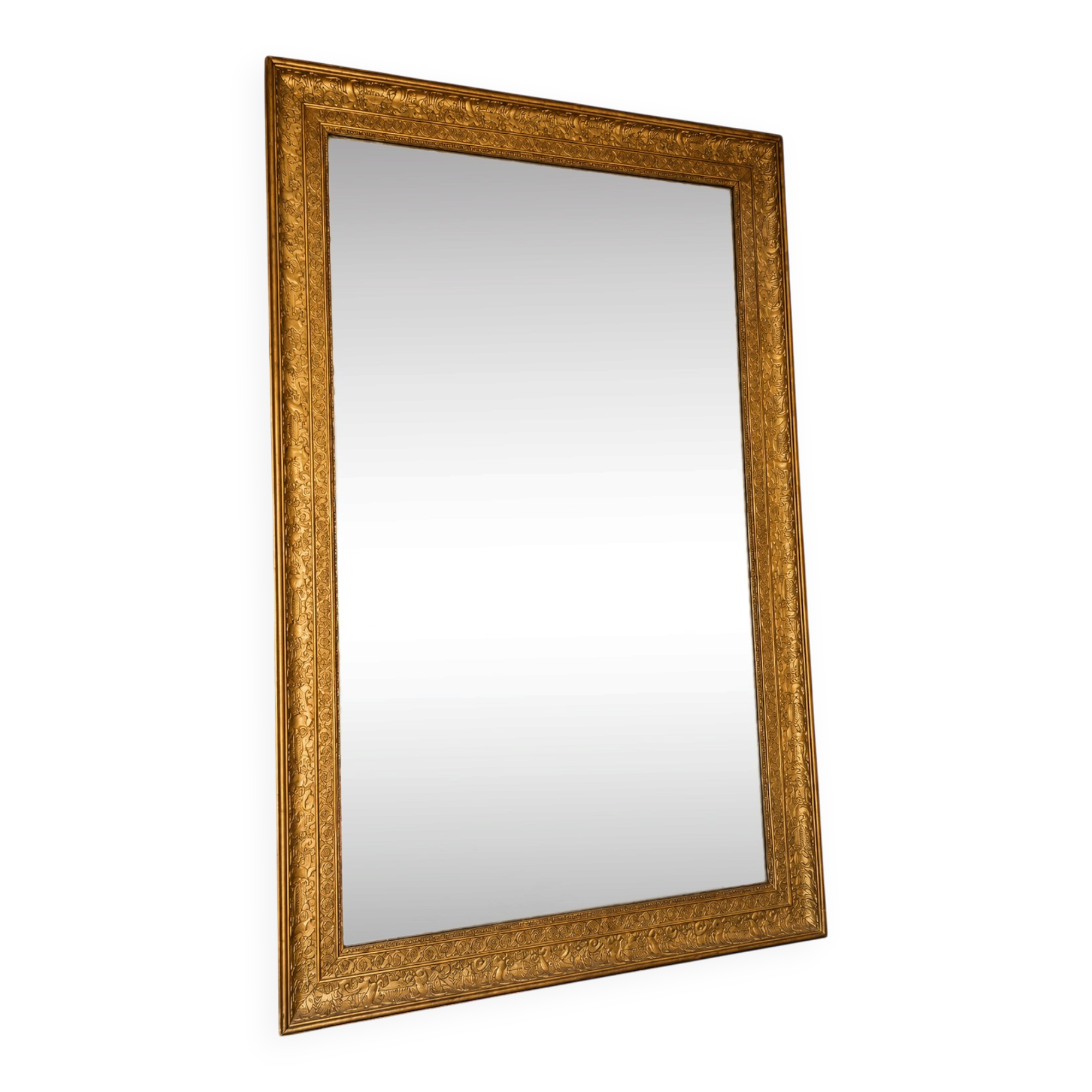 Large Empire period fireplace mirror