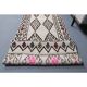 Vintage Turkish Hand-Knotted Wool Cotton White Runner 80x401