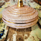 Pink and gold granite glass hanging