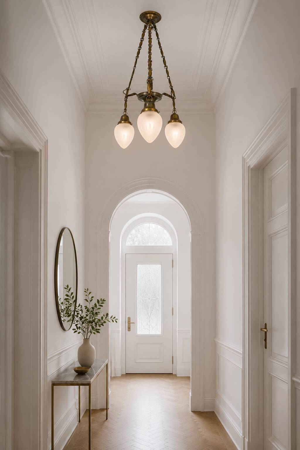 An Art Deco chandelier from the 1930s