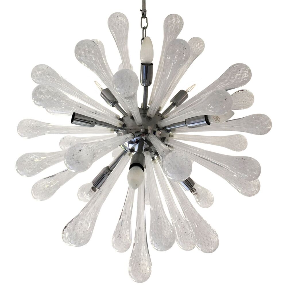 Lustre en verre de Murano