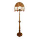 Important Art Deco carved oak floor lamp, France, circa 1920