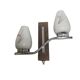 BTV double-arm wall lamp in art deco style