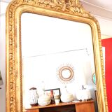Old mirror Louis Philippe with pediment 142x81cm