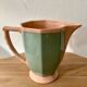 Pichet, carafe bicolore digoin sarreguemines