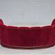 1960s, Danish 3-seater "Banan" sofa, original cherry-red furniture velour.