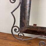 menu frame for restaurant in hammered iron period 1930-1940