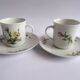 Mobil porcelain coffee cups