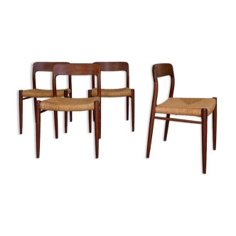 Set 4 chaises de Niels Otto Møller 1960