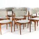 Set of 8 Erik Buch chairs for O.D. Møbler model 49 'Bur' - Danish design