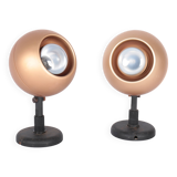 Pair of vintage LITA Eyeball wall lights, 1970s