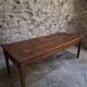 Table à manger de ferme française ancienne avec deux tiroirs | Chêne & pin | vers 1850–1900