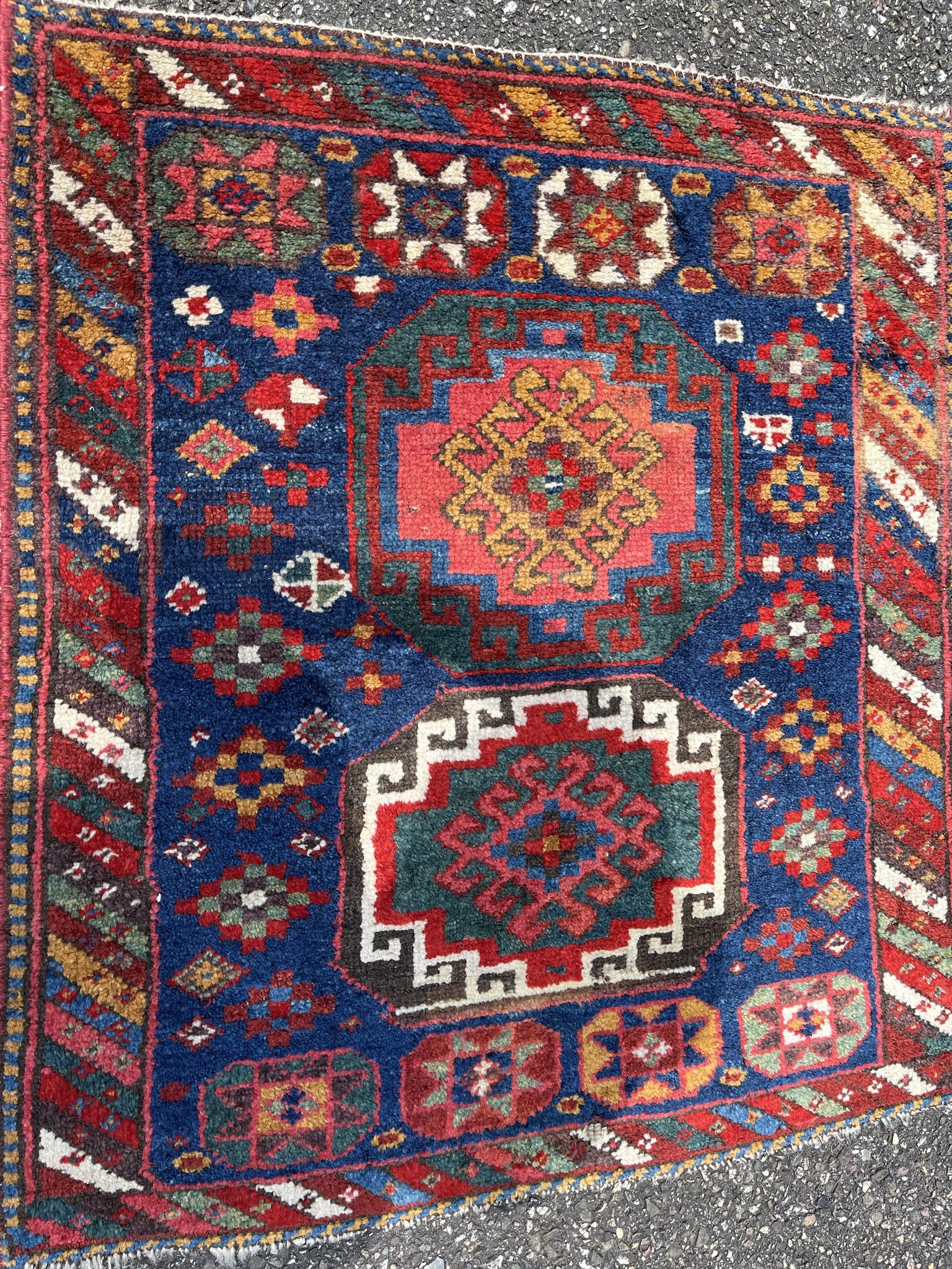 Antique Yastik-Kurdish Carpet Circa 1920