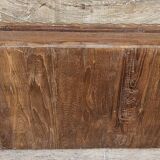 Antique Burmese teak collector's wall display case