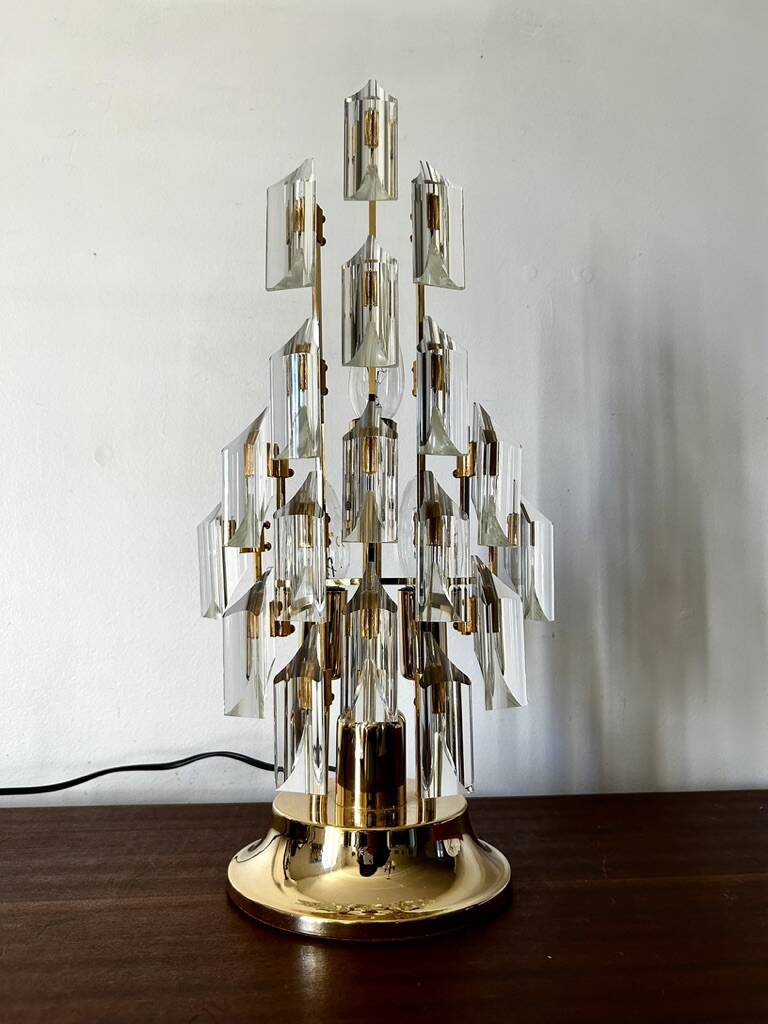 Lampe Oscar Torlasco pour Stilkronen, Murano Italie 1970