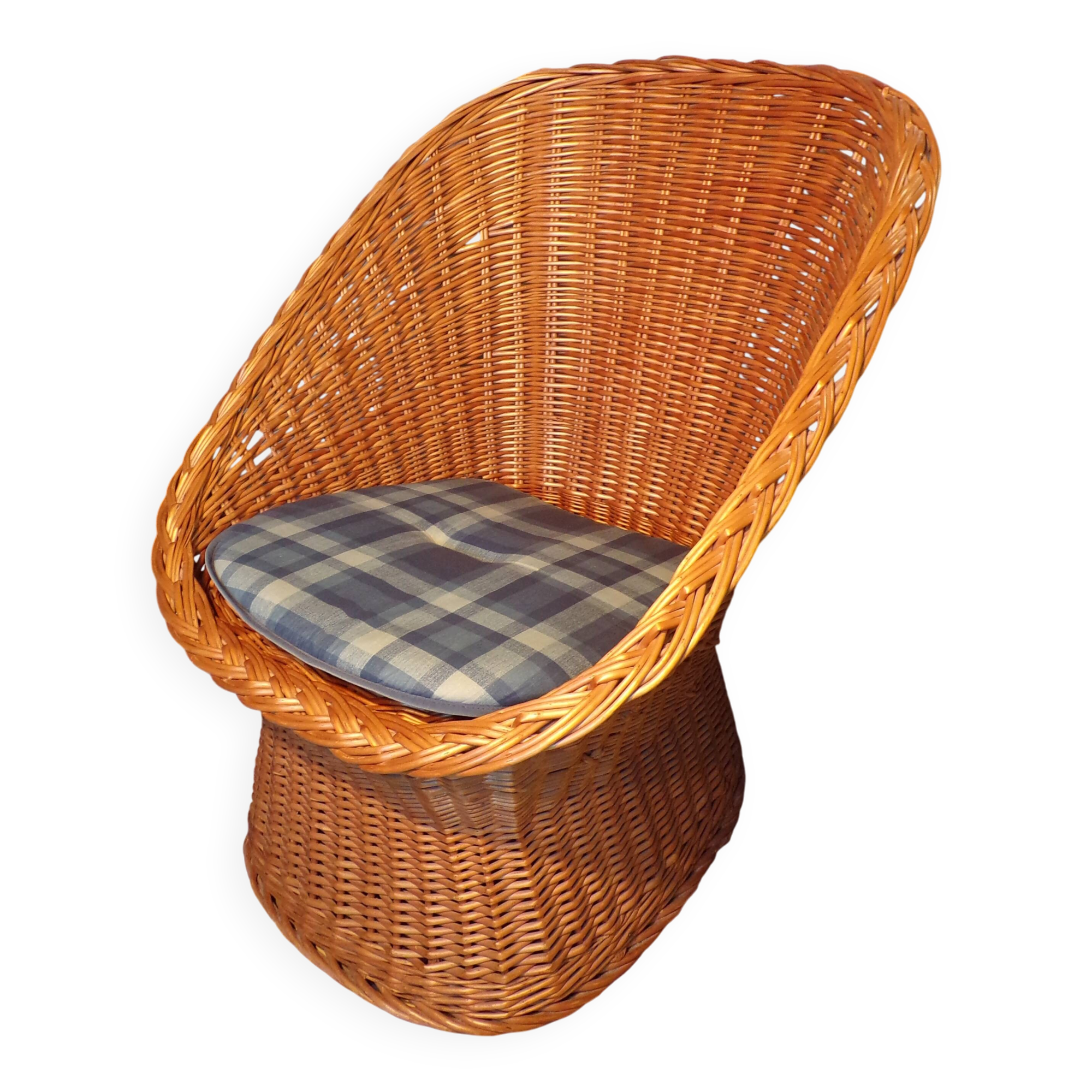 Vintage rattan armchair