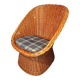 Fauteuil en rotin vintage
