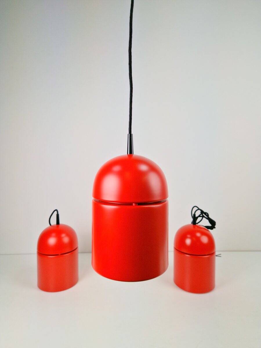 Vintage Uni Pendant Lamps by Vagn Dyring for Nordisk Solar, 1970s, Set of 3