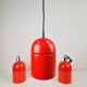 Vintage Uni Pendant Lamps by Vagn Dyring for Nordisk Solar, 1970s, Set of 3