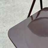 Vintage Ted Folding chairs Niels Gammelgaard for Ikea - Set of four - in Dark Brown