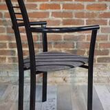 Set of 4 Italian design armchairs from the 80s