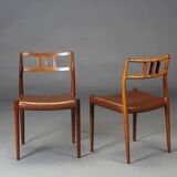 Set of 6 Chairs Dining Niels O. Møller rosewood