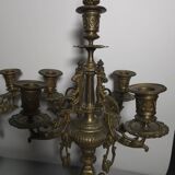 Pair of bronze candlesticks