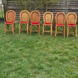 Set of 6 garden chairs