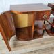 Pair of Art Decò bedside tables in walnut and thuja