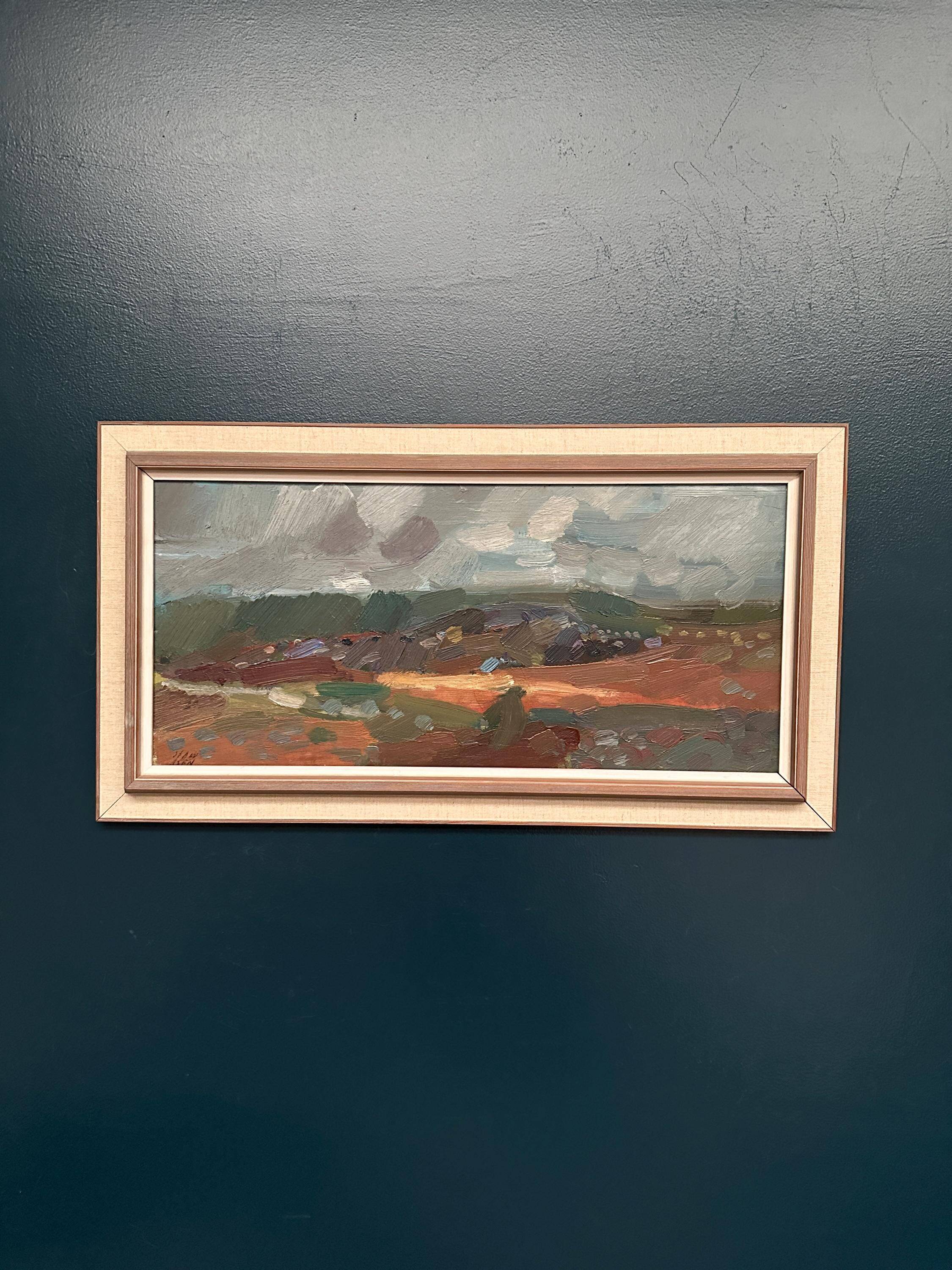 Original Swedish Oil on Canvas - "Kärra Hösten" by Gösta Stawåsen - Signed - Dated 1959 - Vintage and Framed