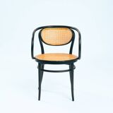 Thonet bentwood webbing chairs 214f 210r chairs, set of 2