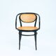 Chaises en bois cintré Thonet avec cannage 214f 210r, ensemble de 2.