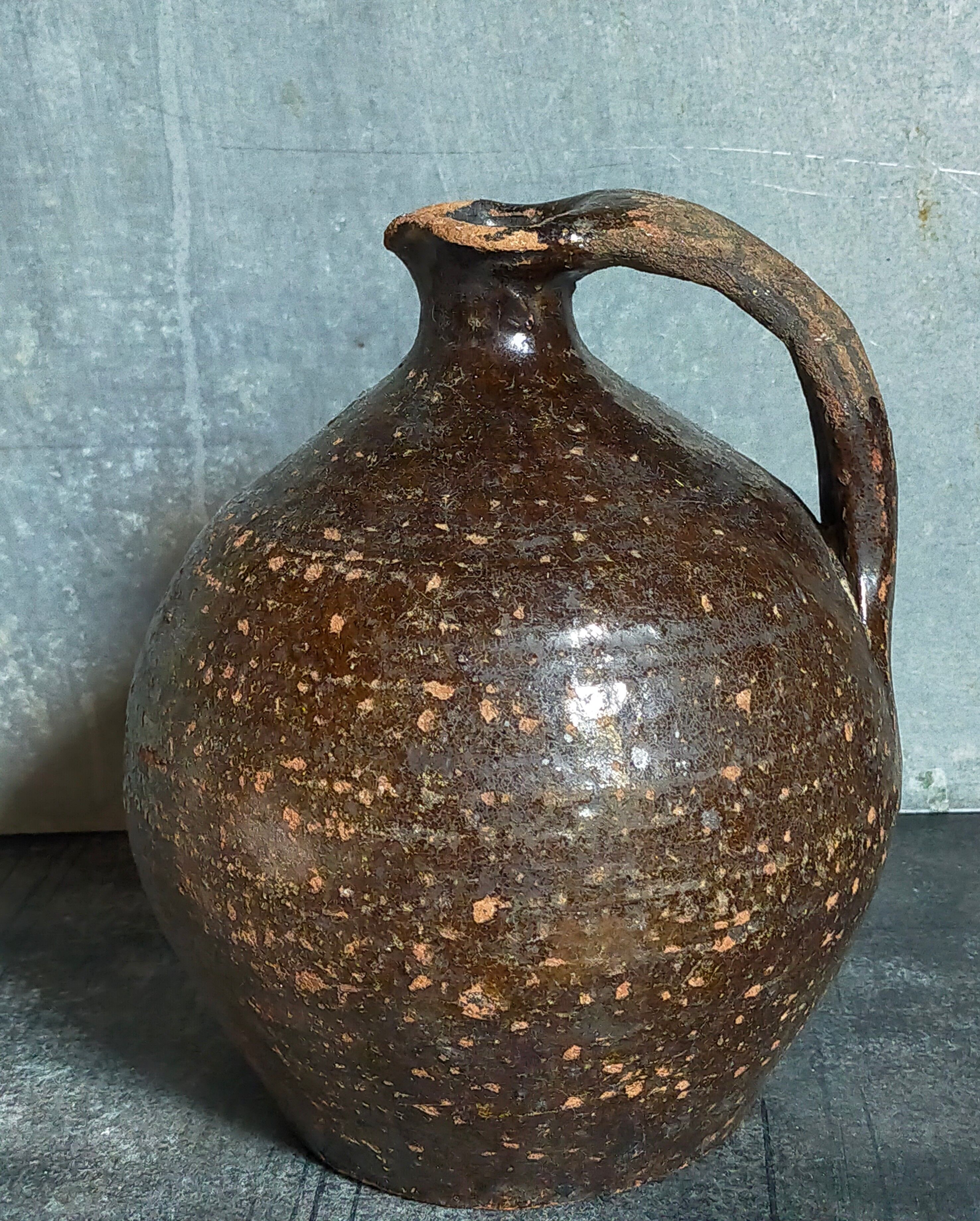Poterie traditionnelle art-populaire terre émaillée XIXème