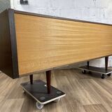 Large vintage Scandinavian sideboard in stained oak by Skovby, 1960s