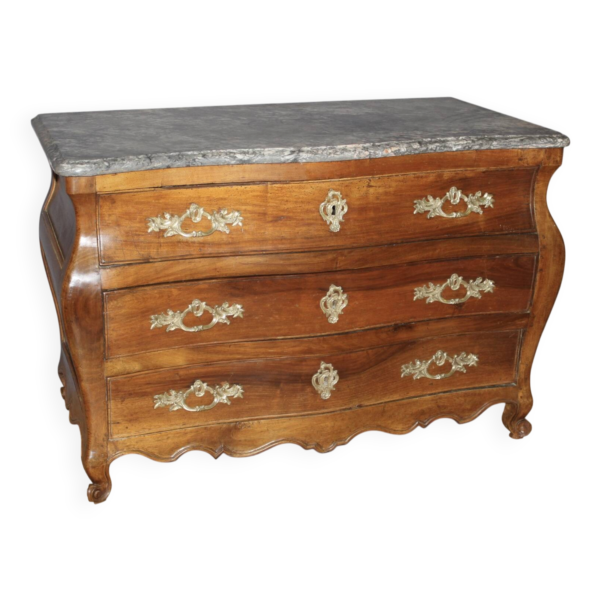 Eighteenth-century walnut tomb commode.