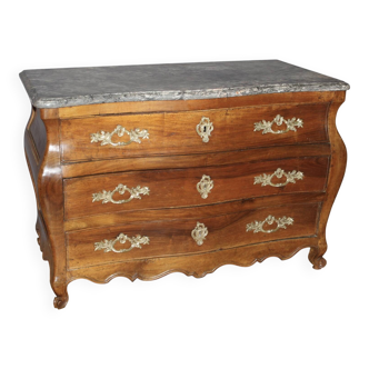 Eighteenth-century walnut tomb commode.