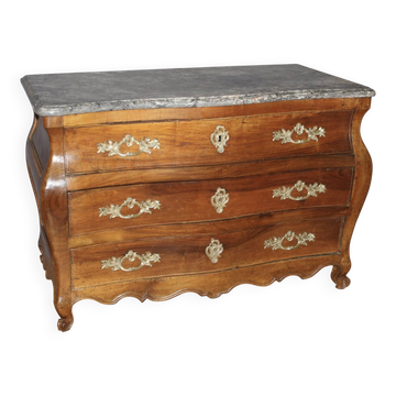 Commode Tombeau en Noyer du XVIIIe