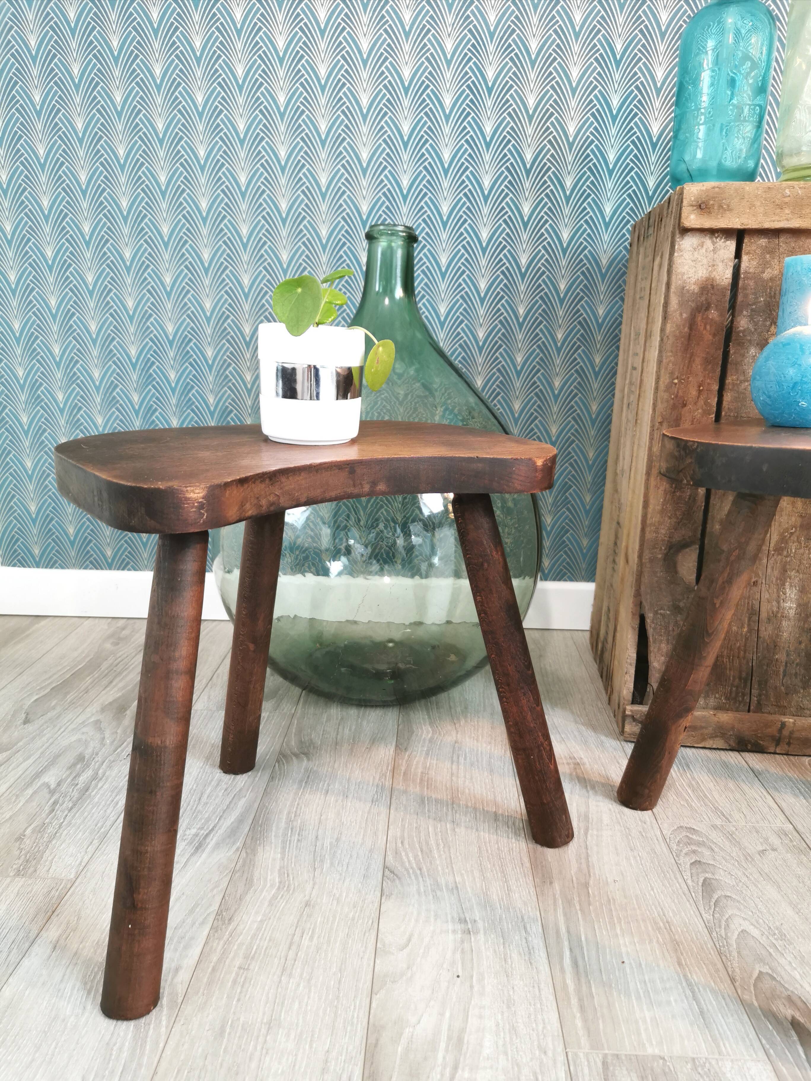 Pair of tripod stools