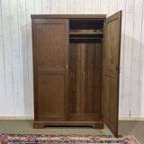 English oak wardrobe from the early 20th century.