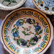 3 assiettes en faïence de Nevers XVIIIème