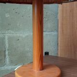 Pine lamp and rush lampshade from the 60s