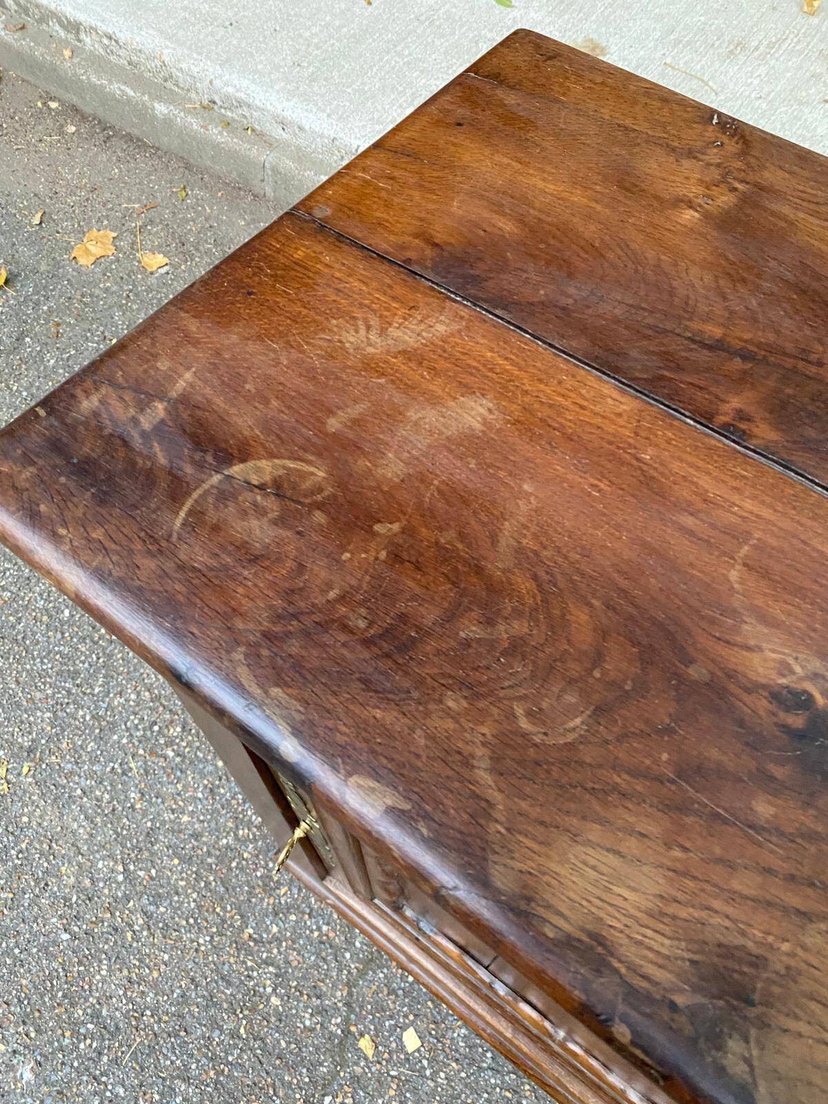 Commode d'art René Trofel en chêne massif du 19ème