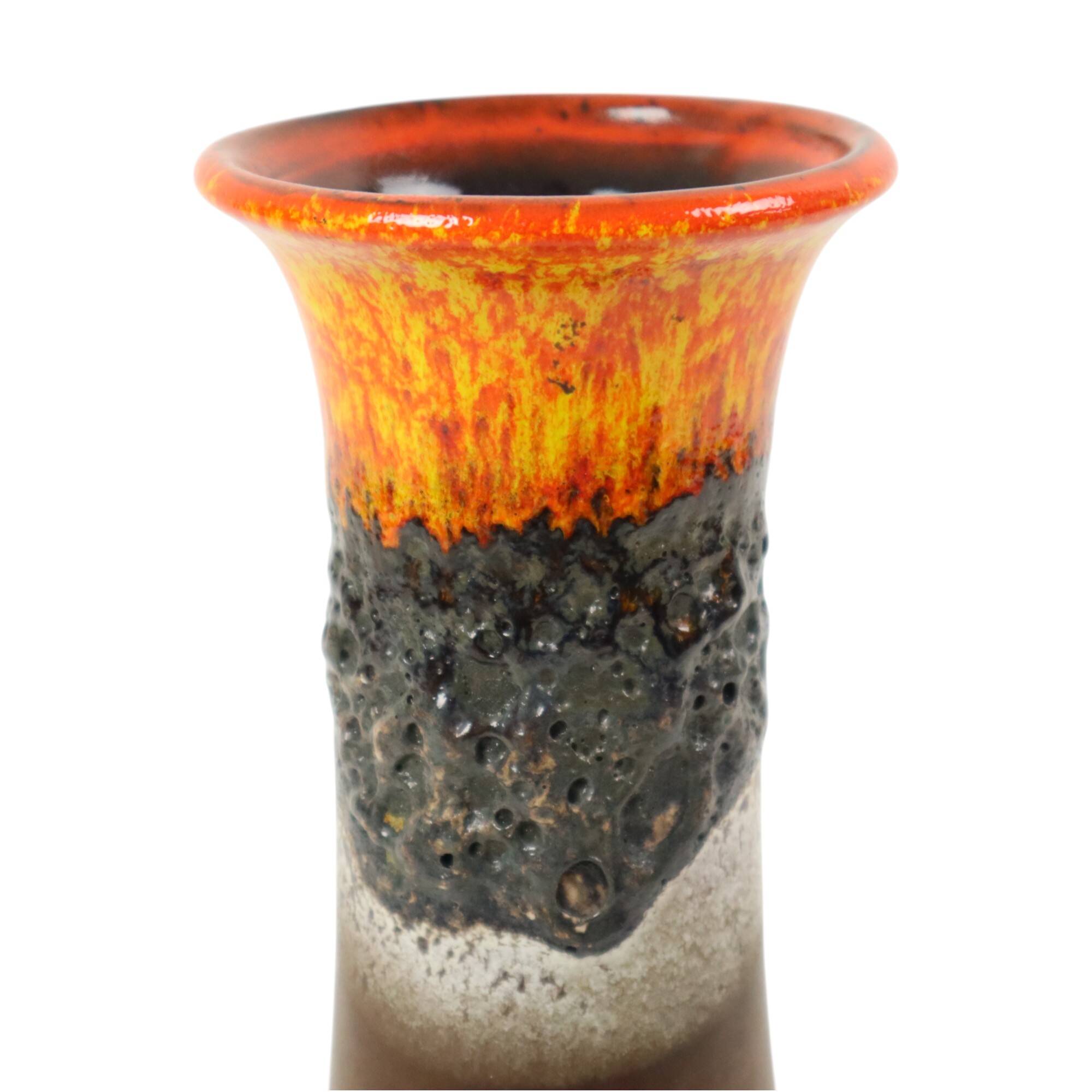 Vintage Jasba Vase Fat Lava West Germany Ceramics 02010-24